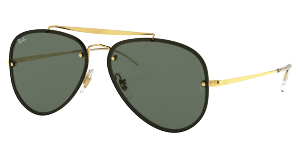 Ray-Ban RB3584N BLAZE AVIATOR aviator sunglasses in Arista/Dark Green