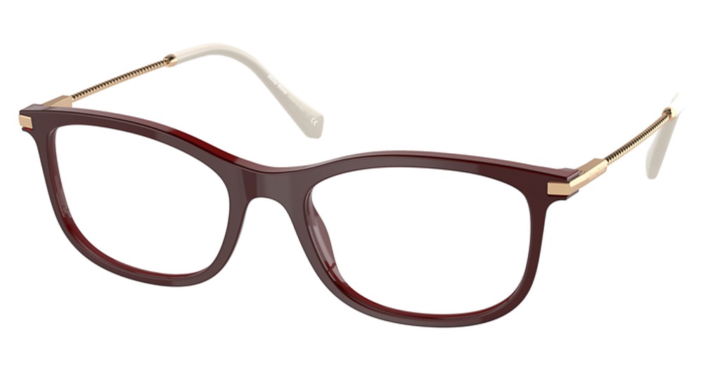 Miu Miu MU 09TV cateye eyeglasses in Top Pink on Bordeaux