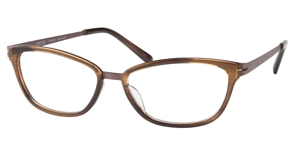 Modo 4506 round eyeglasses in Bark/4506