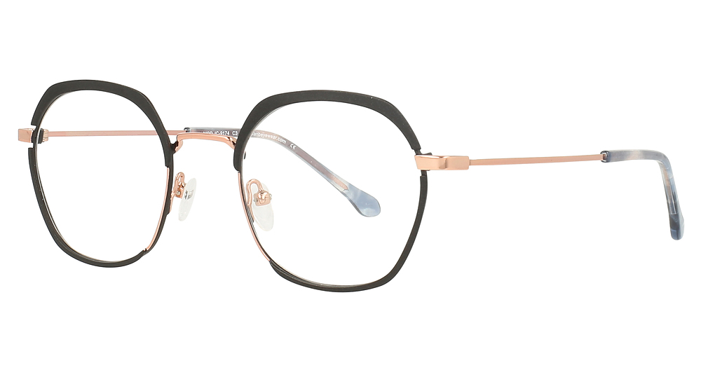 BLACK/ ROSE GOLD