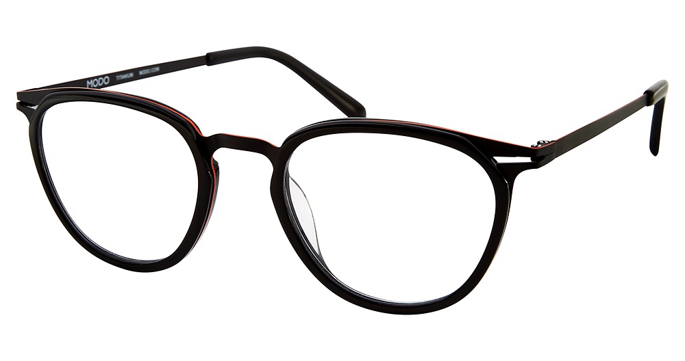 Modo 4514 round eyeglasses in Black Gold