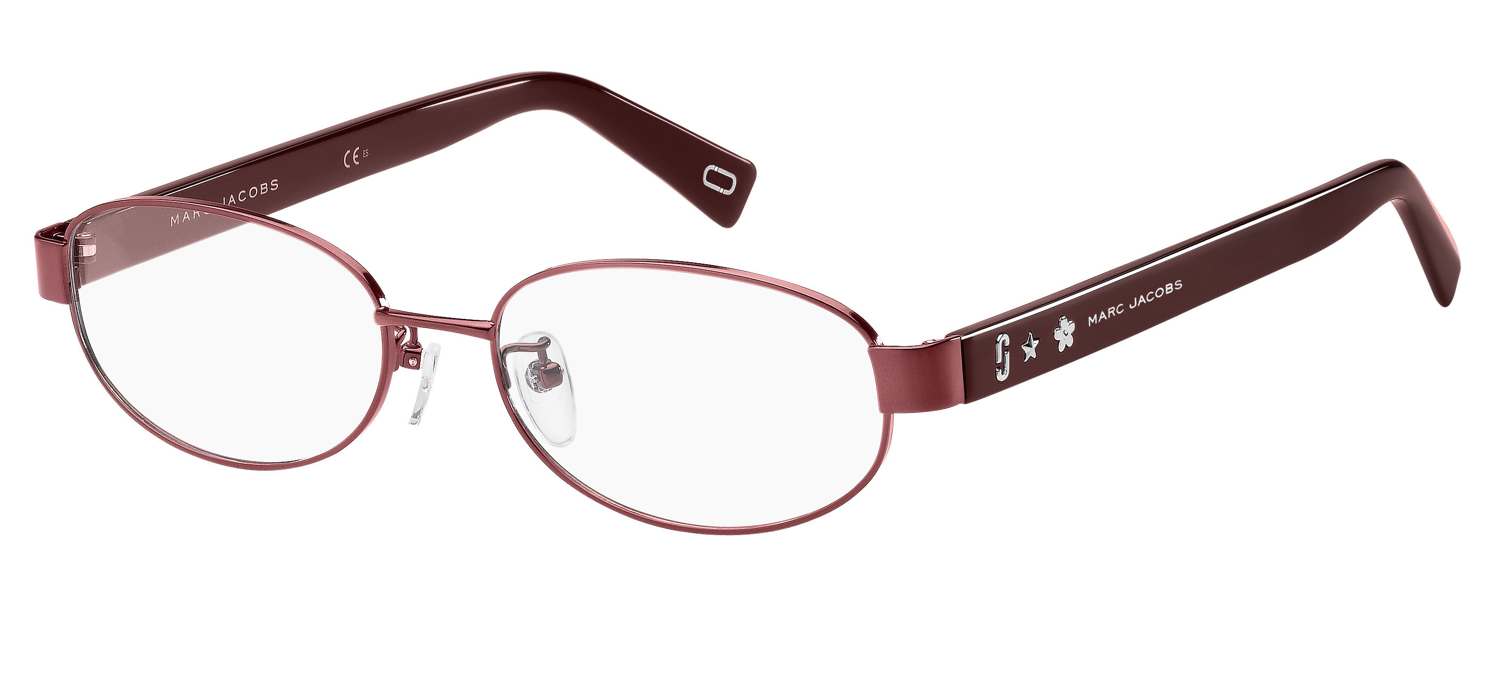 Marc Jacobs Marc 347/F rectangle eyeglasses in Opal Burgundy
