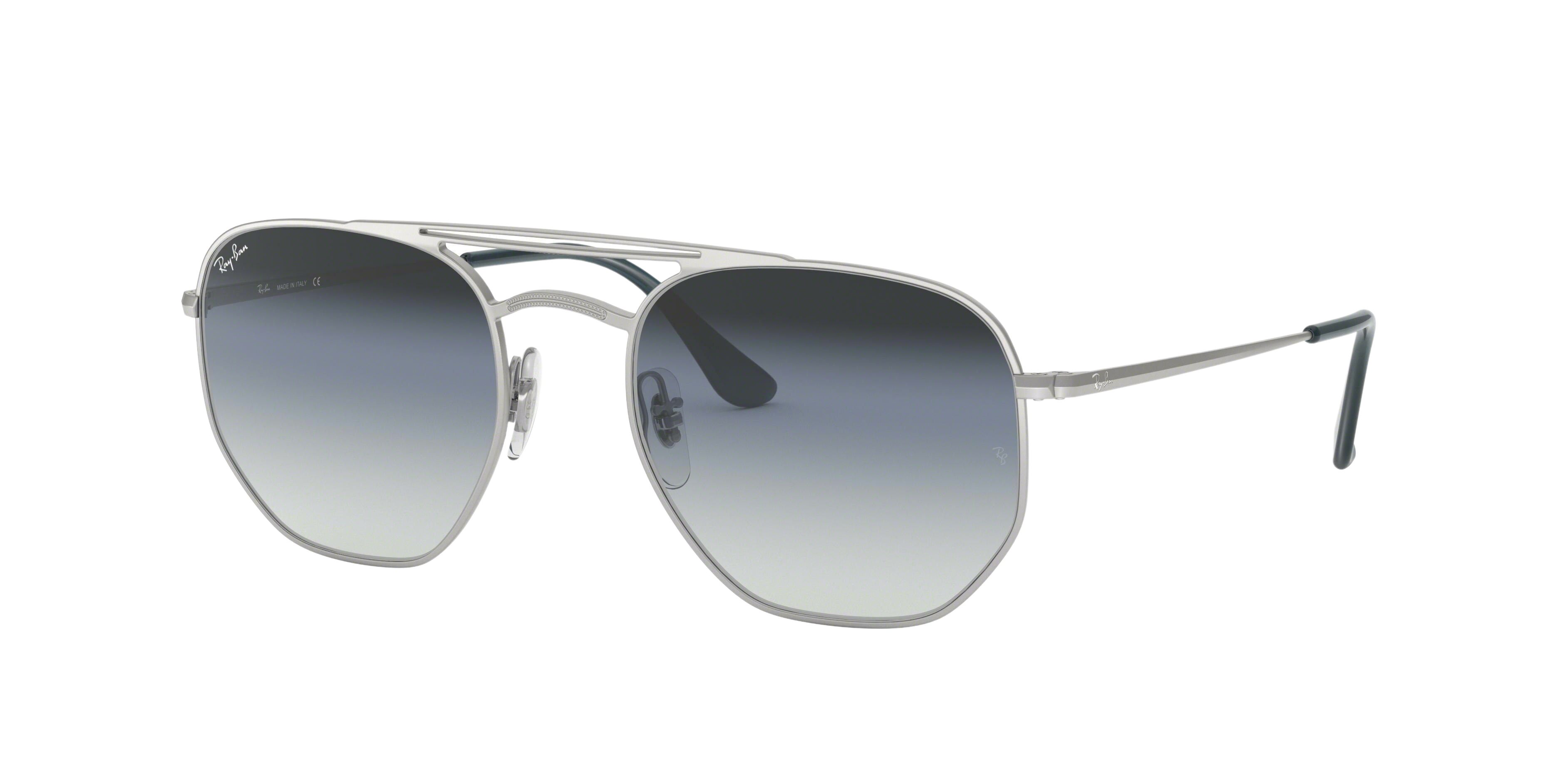 Ray-Ban RB3609 square sunglasses in Demi Gloss Silver