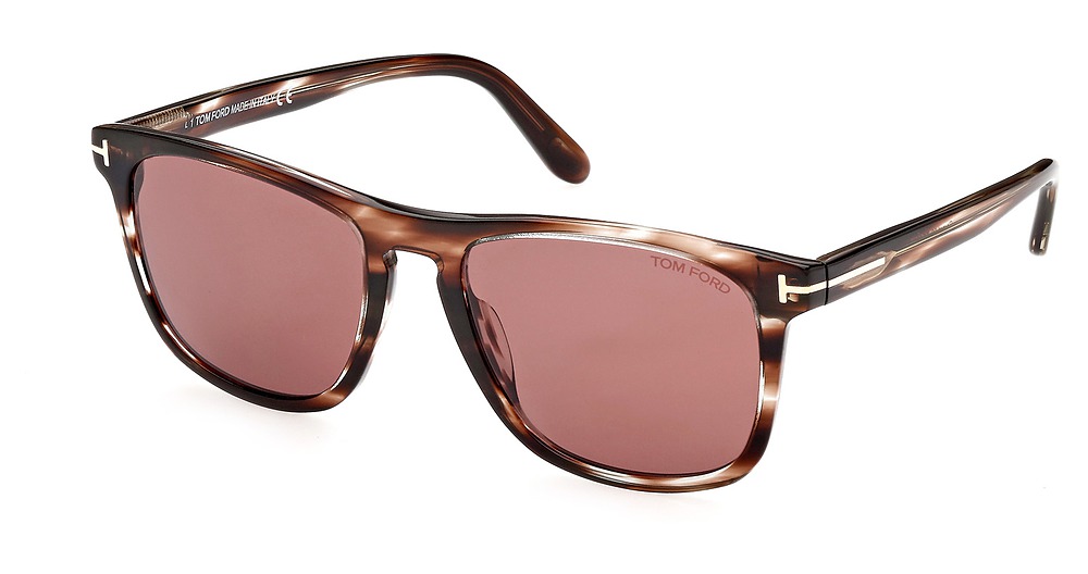 Tom Ford FT0930 square sunglasses in Havana/Other/Bordeaux