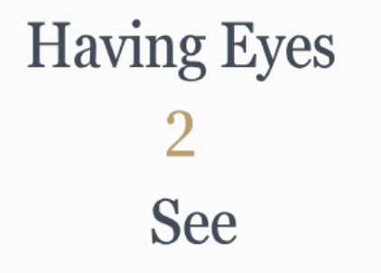 Having Eyes 2 See