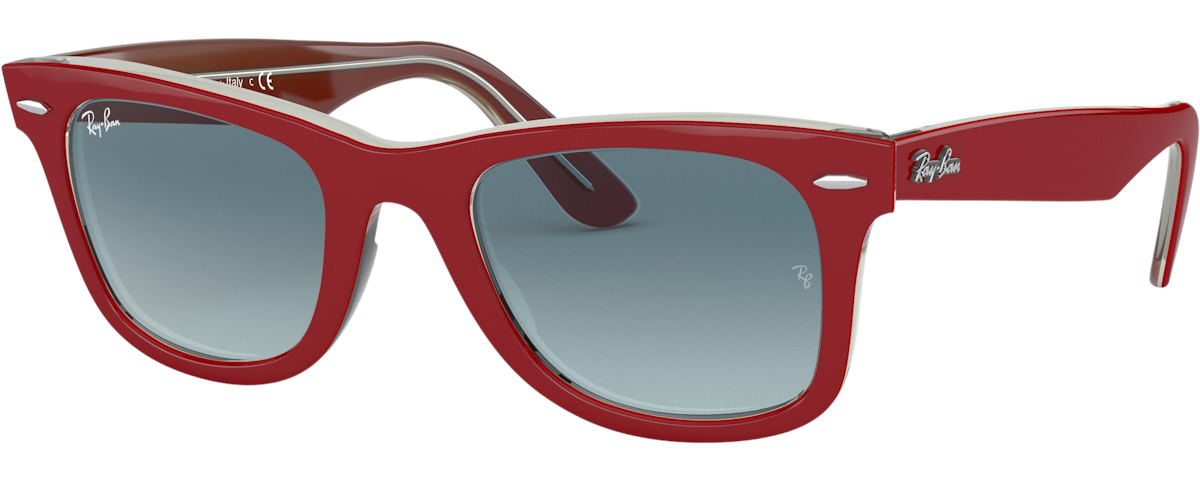 RED ON TRASPARENT GREY