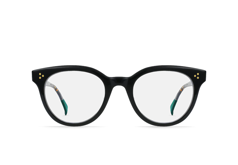 Crystal Black + Azul / Clear