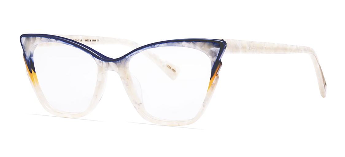 Ivory/Navy/Butterscotch