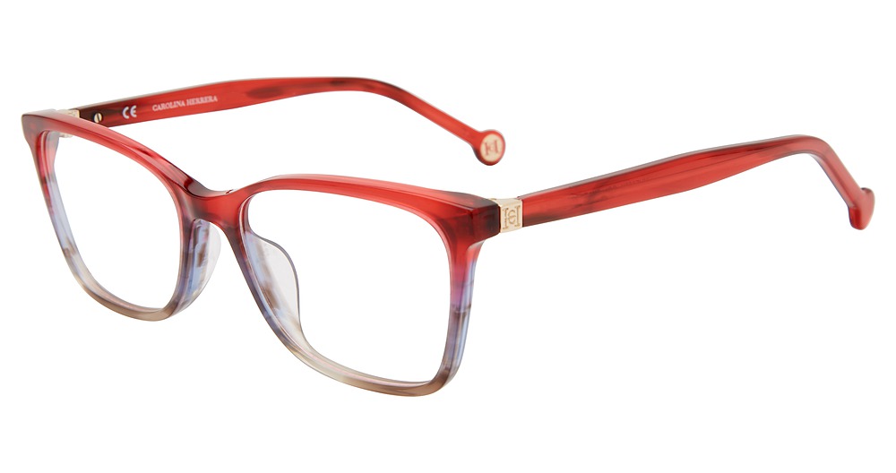 Carolina Herrera VHE883K cateye eyeglasses in Red 0 Xaz