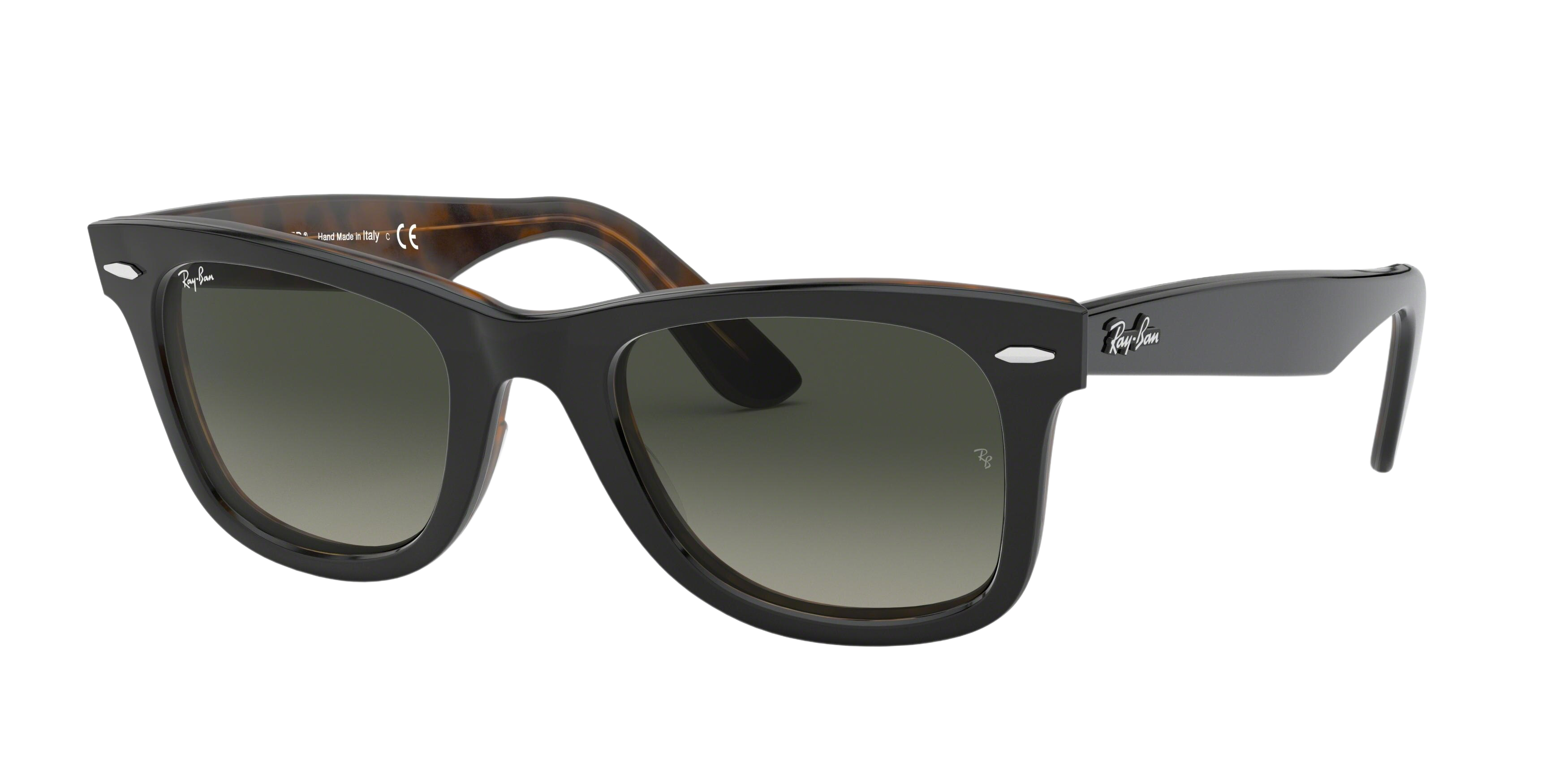 Ray-Ban RB2140F square sunglasses in Top Grey on Havana