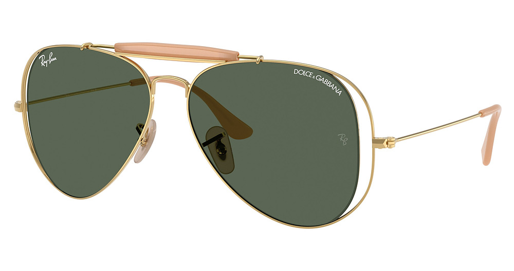 Ray-Ban RB3029M aviator sunglasses in Arista/Dark Green