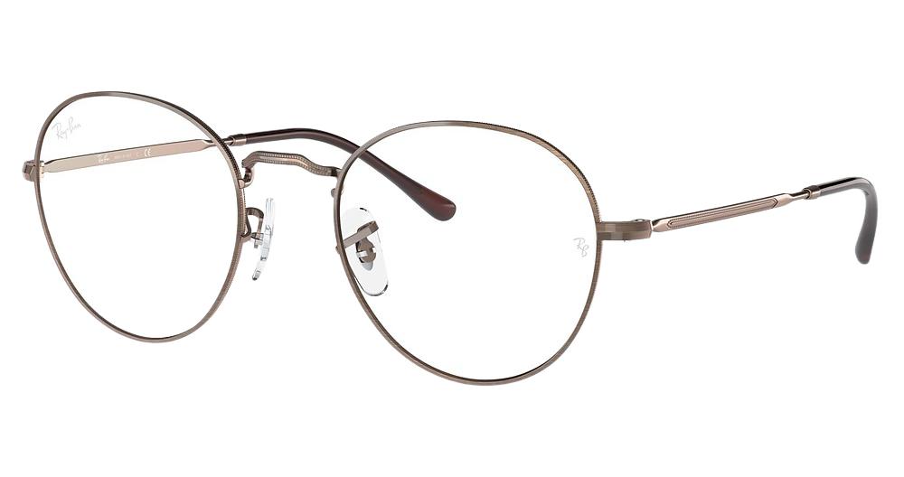 Ray-Ban RX3582V DAVID round eyeglasses in Antique Copper