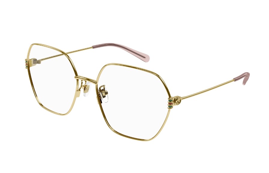 Gucci GG1285O 002 square eyeglasses in Gold