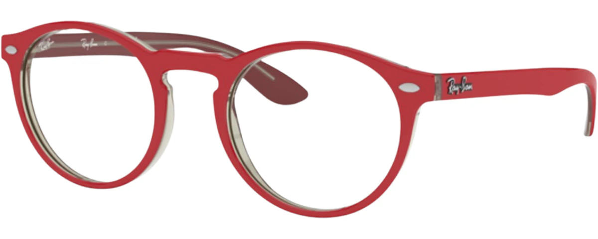 RED ON TRANSPARENT GREY