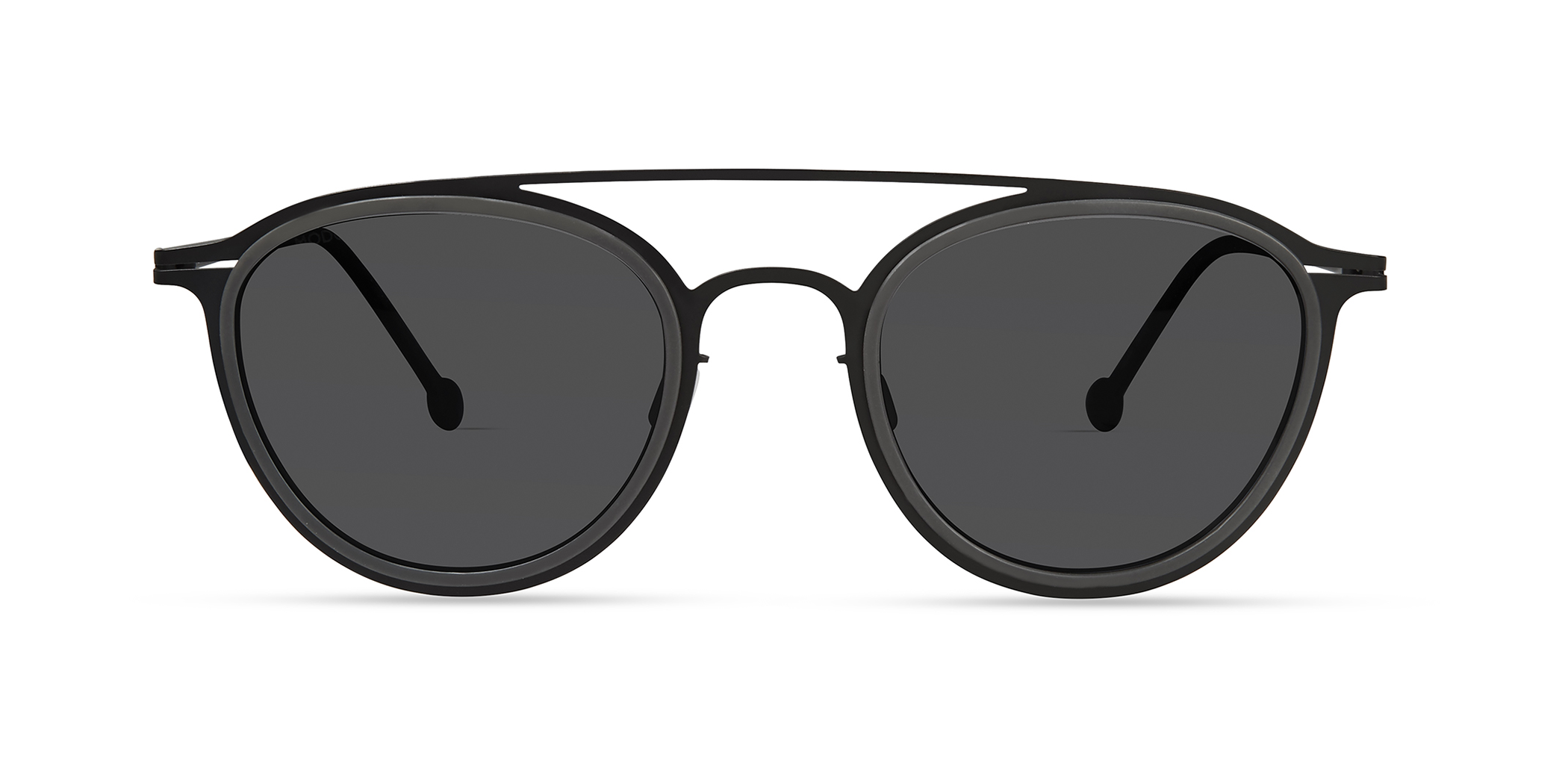 Modo TROTTER round sunglasses in Grey/Black
