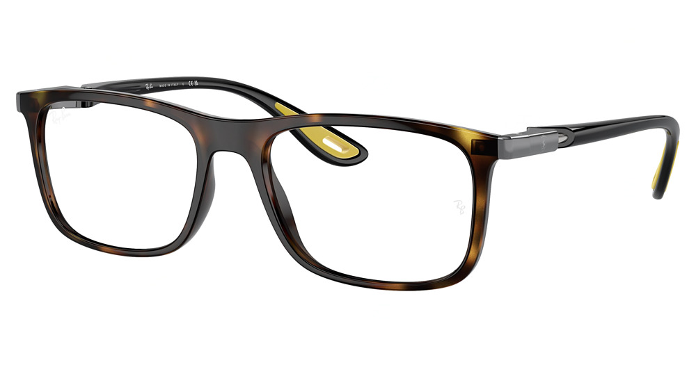 Ray-Ban RX7222M square eyeglasses in Havana