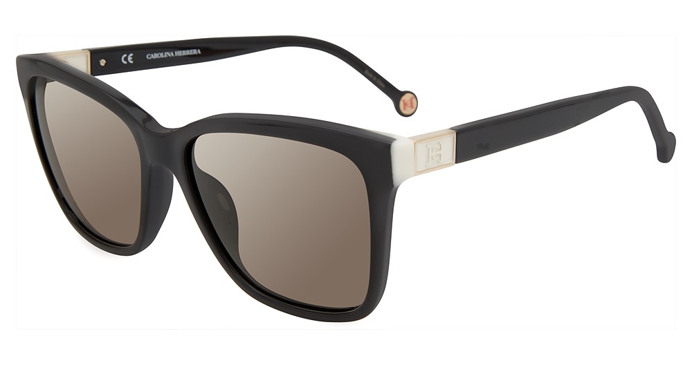 Carolina Herrera SHE871 square sunglasses in Black 0700