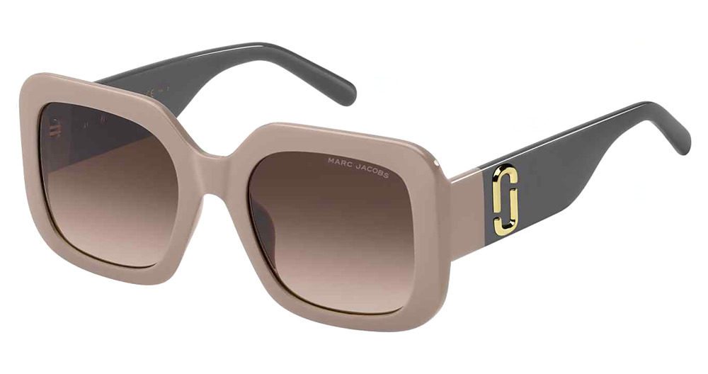 Marc Jacobs MARC 647/S square sunglasses in Beige Gre/Brown Shaded