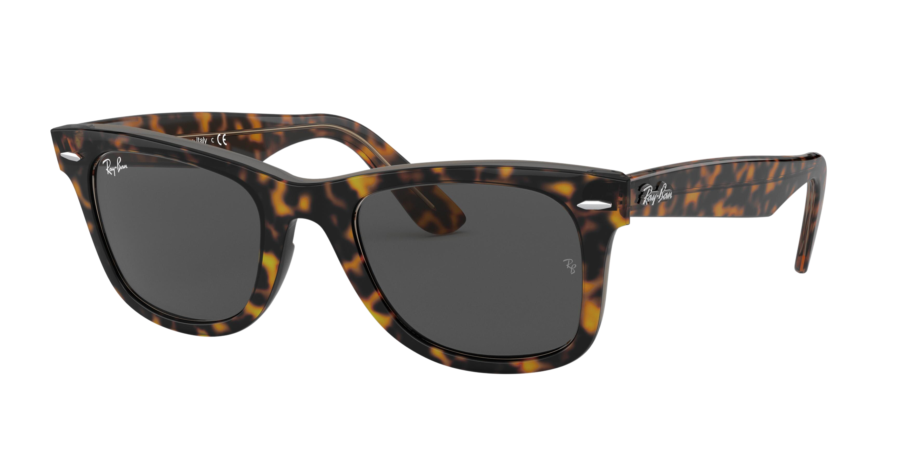 Ray-Ban RB2140 square sunglasses in Havana on Trasparent Light Bro
