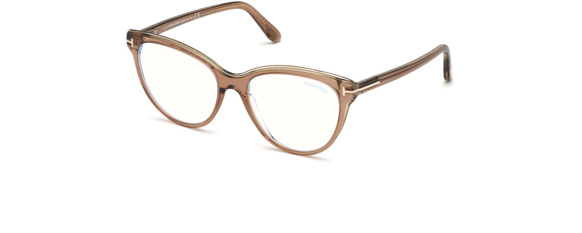 Shiny Transparent Brown, Green & Grey/ Blue Block Lenses