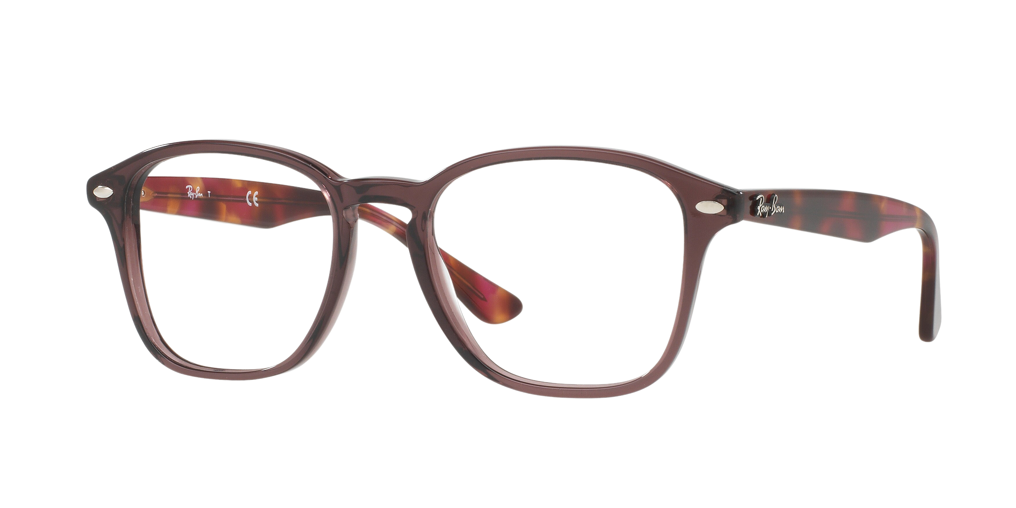 Ray-Ban RX5352 square eyeglasses in Opal Brown