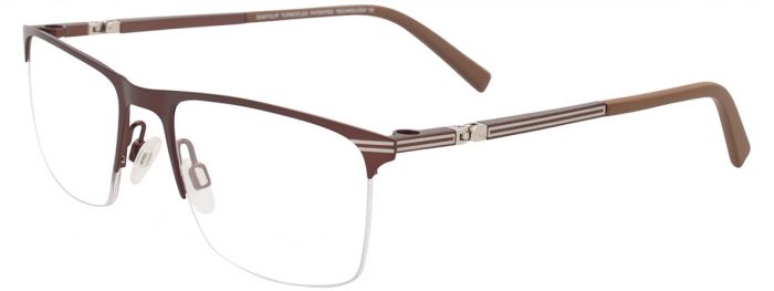 Satin Dark Brown & Silver