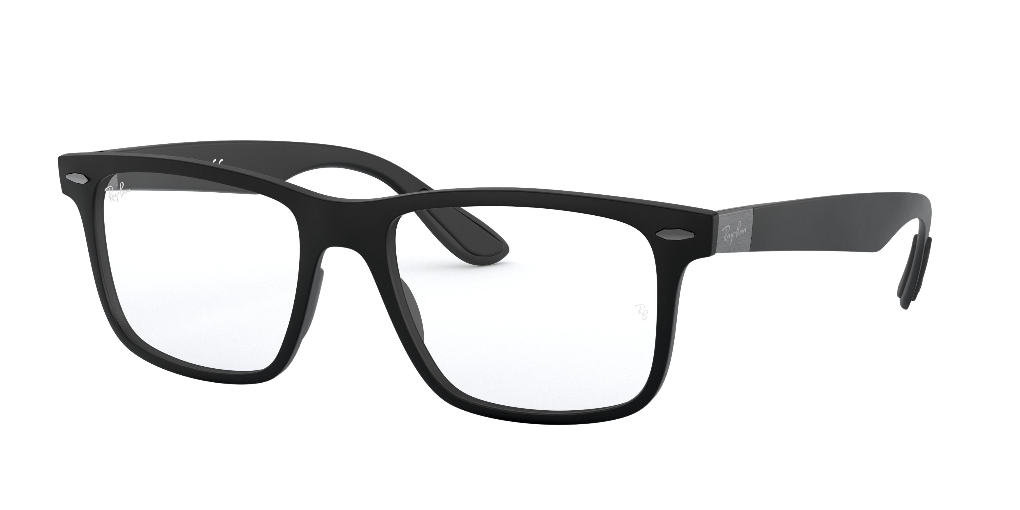 Ray-Ban RX7165 square eyeglasses in Sand Black