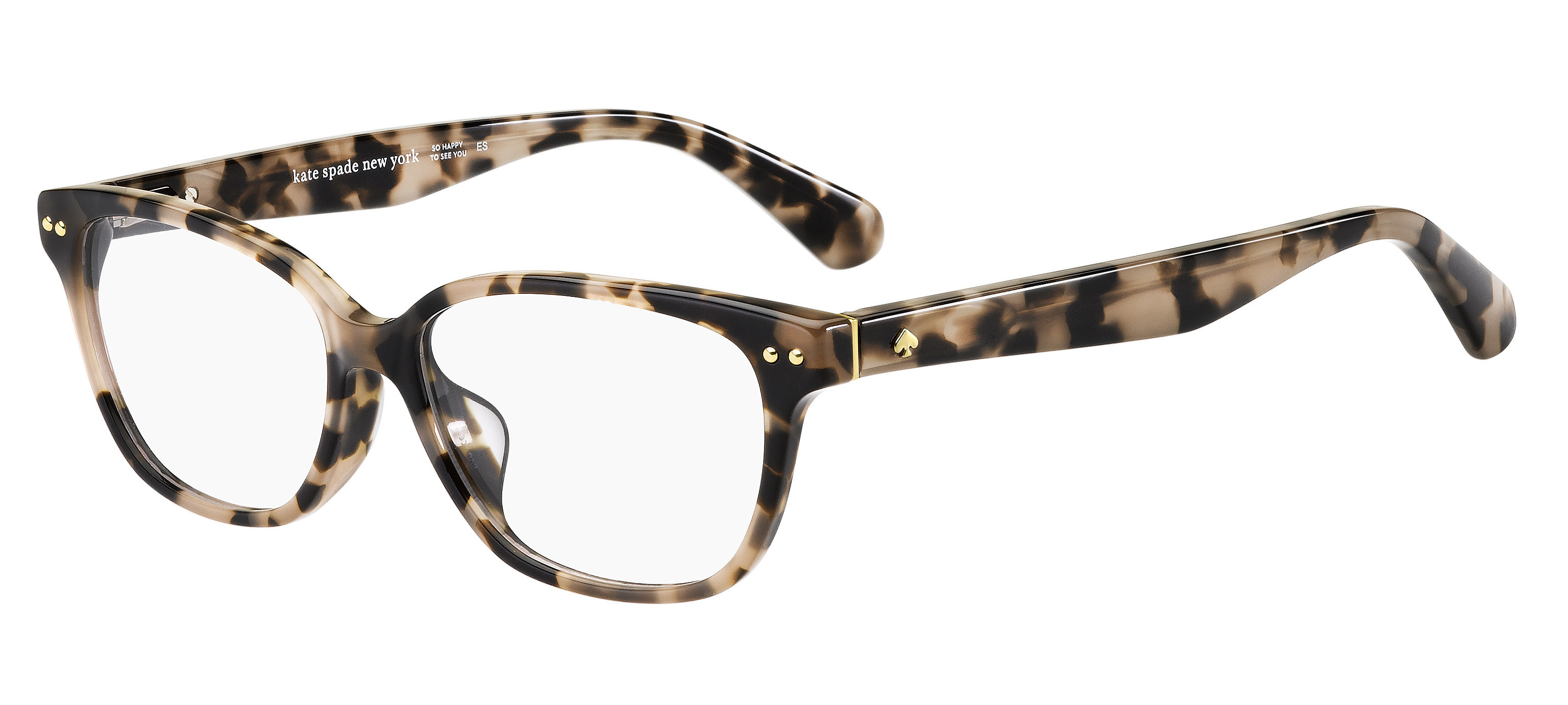 Kate Spade Aurelia/F rectangle eyeglasses in Dark Havana