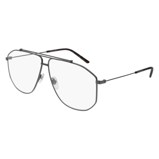 Gucci GG0441O aviator sunglasses in Ruthenium