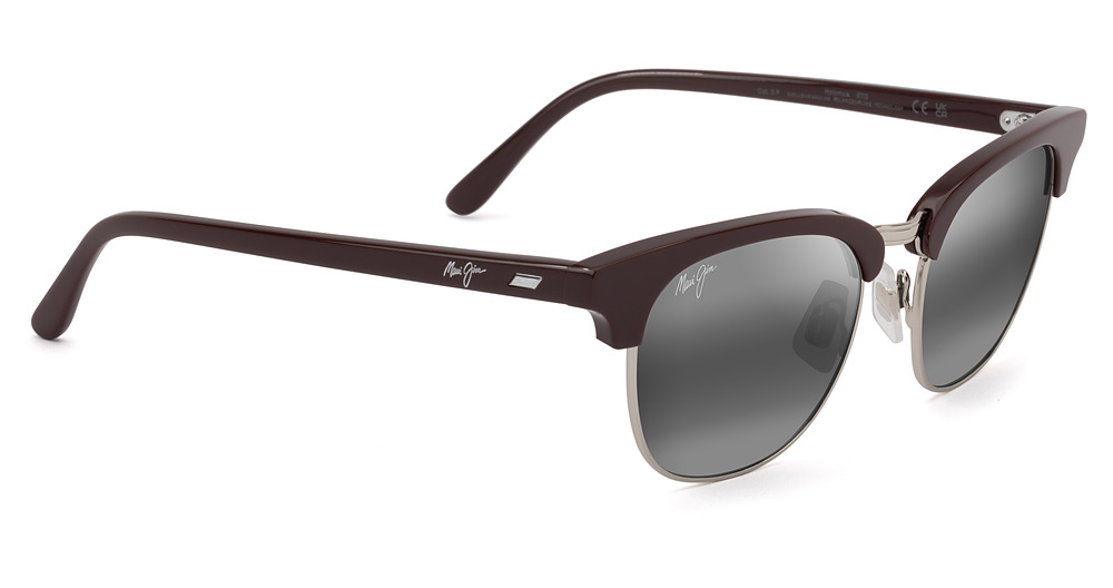 Shiny Solid Brown / Neutral Grey