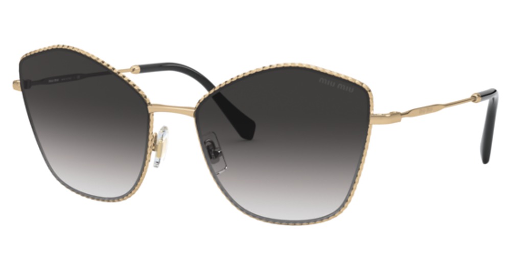 Miu Miu MU 60VS CORE COLLECTION cateye sunglasses in Antique Gold/Grey Gradient