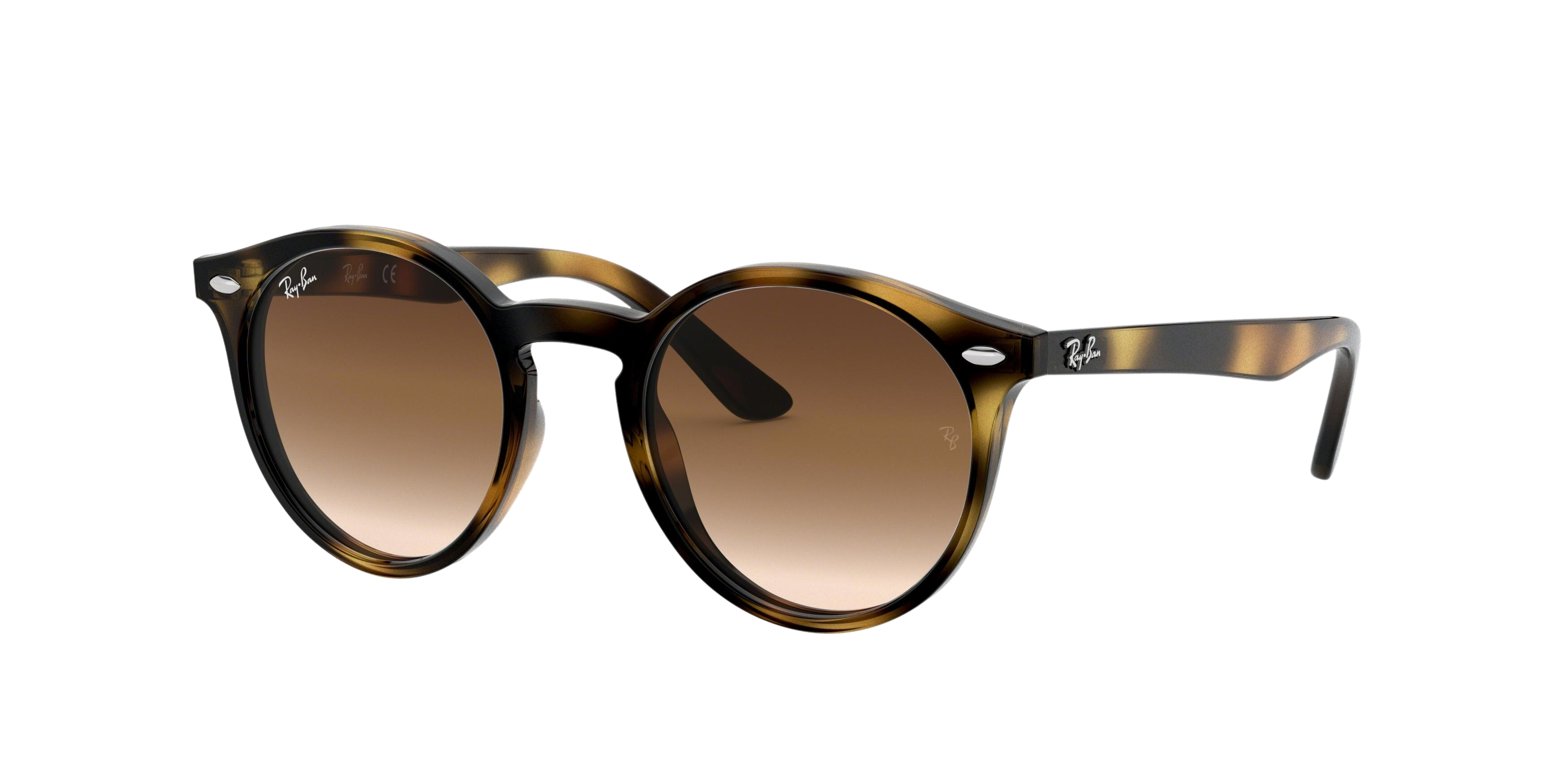 Ray-Ban RJ9064S round sunglasses in Shiny Havana