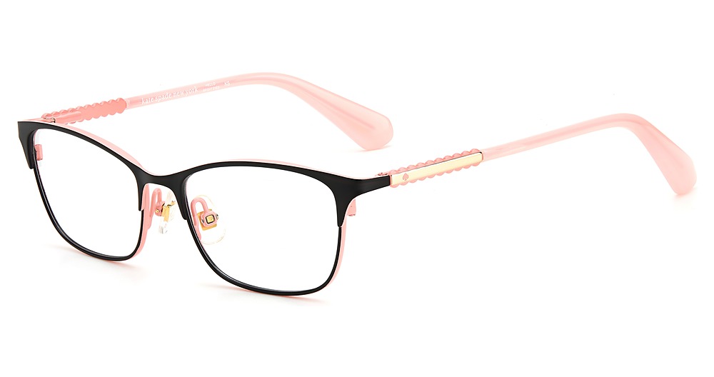 Kate Spade MASSY rectangle eyeglasses in Black