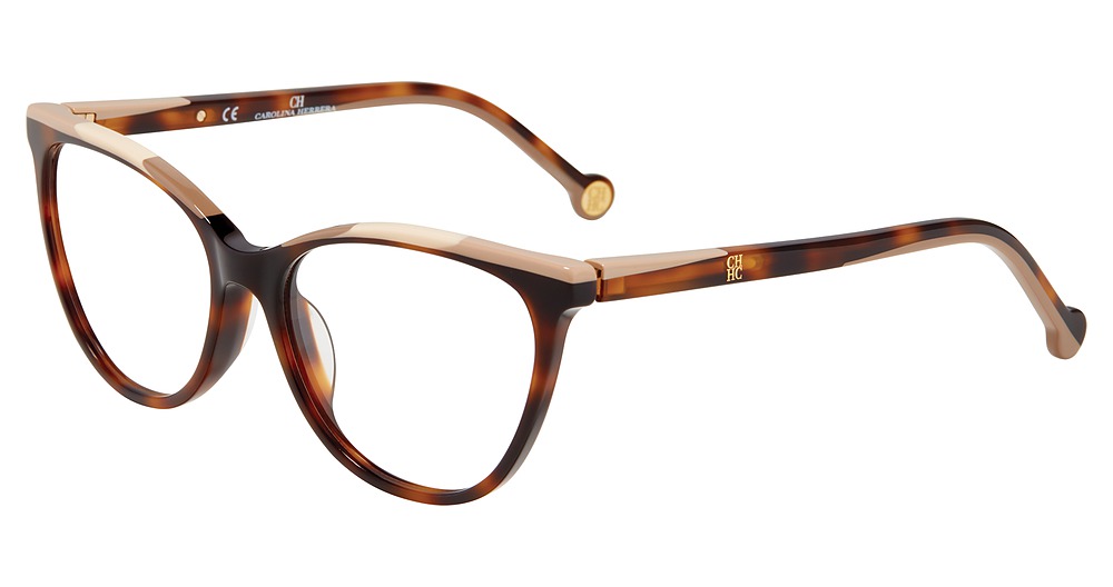 Carolina Herrera VHE834K cateye eyeglasses in Tortoise 01 Ay