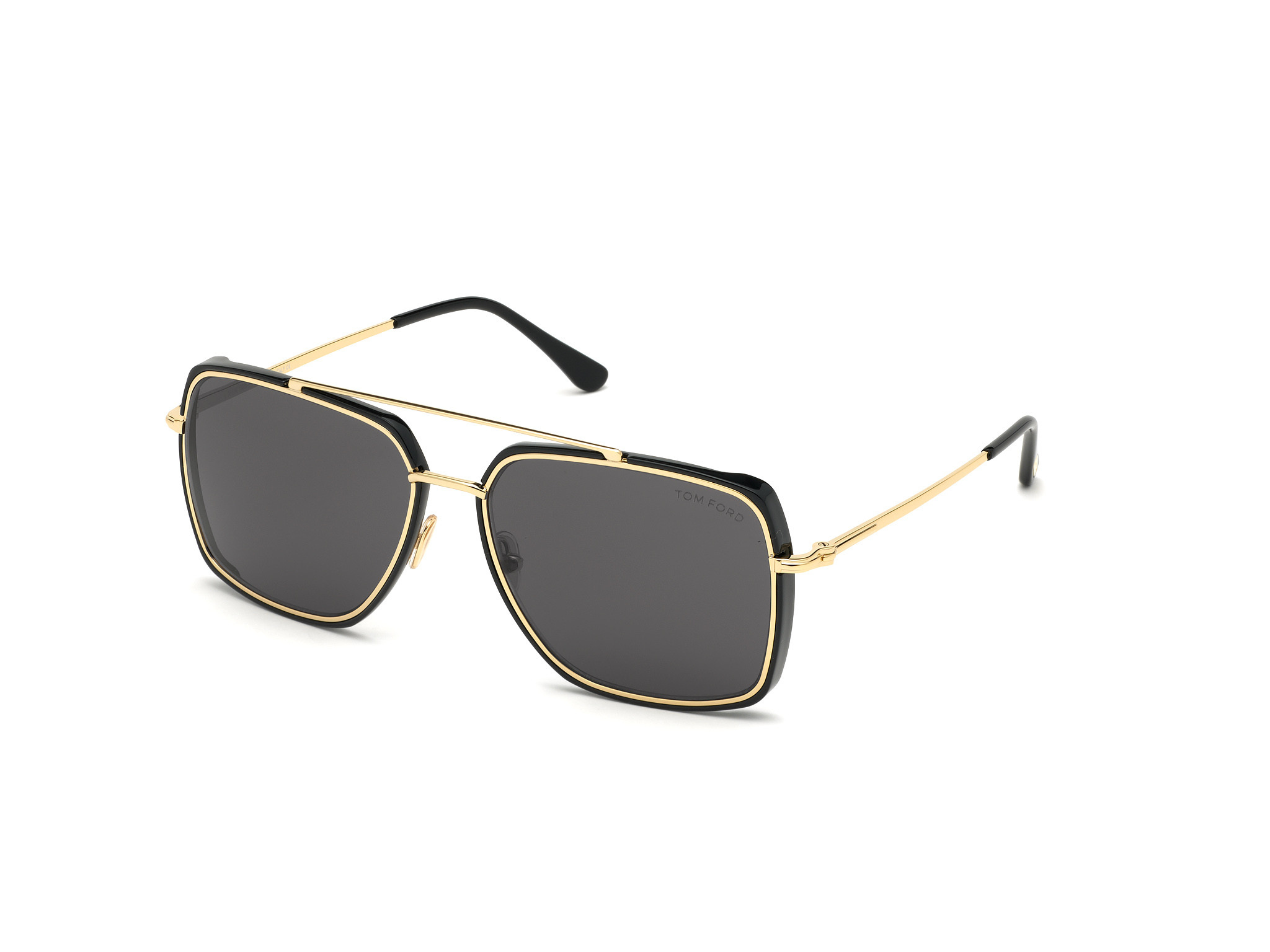 Tom Ford FT0750 Lionel square sunglasses in Shiny Rose Gold