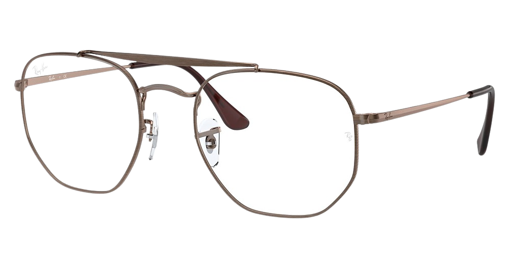 Ray-Ban RX3648V THE MARSHAL aviator eyeglasses in Antique Copper