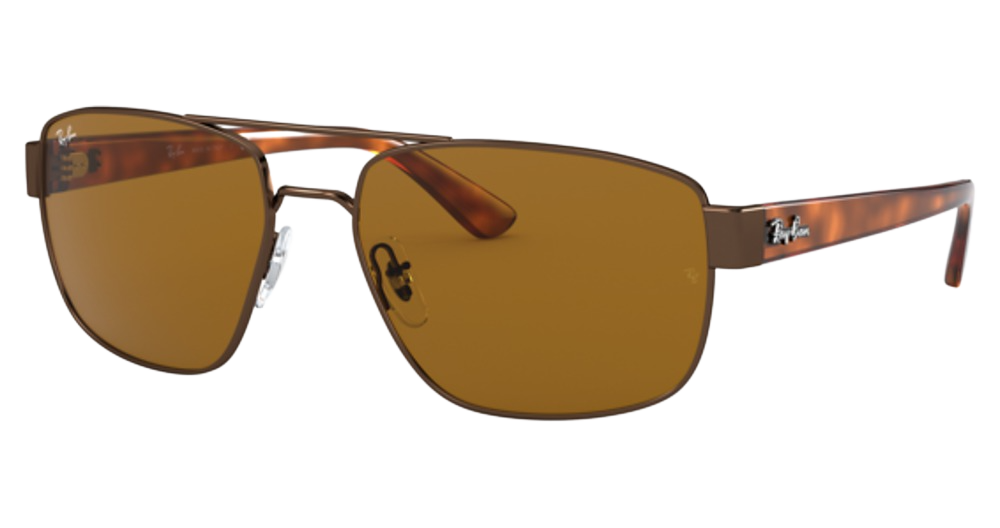 Ray-Ban RB3663 aviator sunglasses in Brown/B 15 Brown