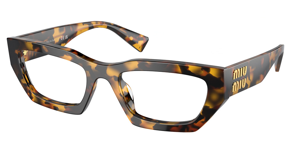 Miu Miu MU 03XV cateye eyeglasses in Honey Havana