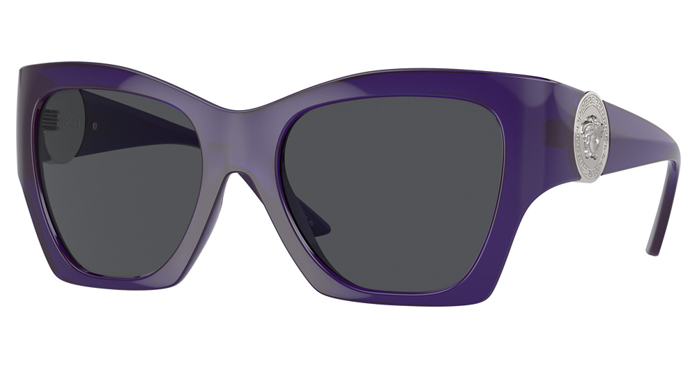 TRANSPARENT PURPLE / DARK GREY