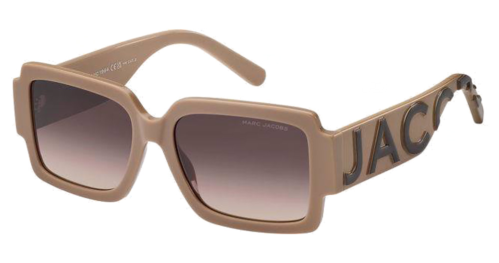 Marc Jacobs MARC 693/S rectangle sunglasses in Nudebrw/Brown Shaded