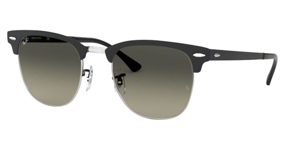 MATTE BLACK ON SILVER / LIGHT GREY GRADIENT DARK GREY