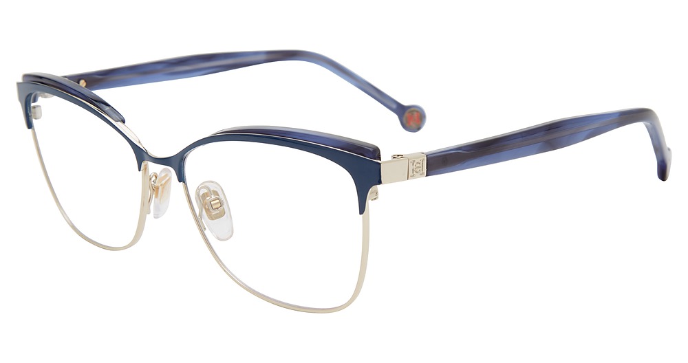 Carolina Herrera VHE188K cateye eyeglasses in Blue 0492