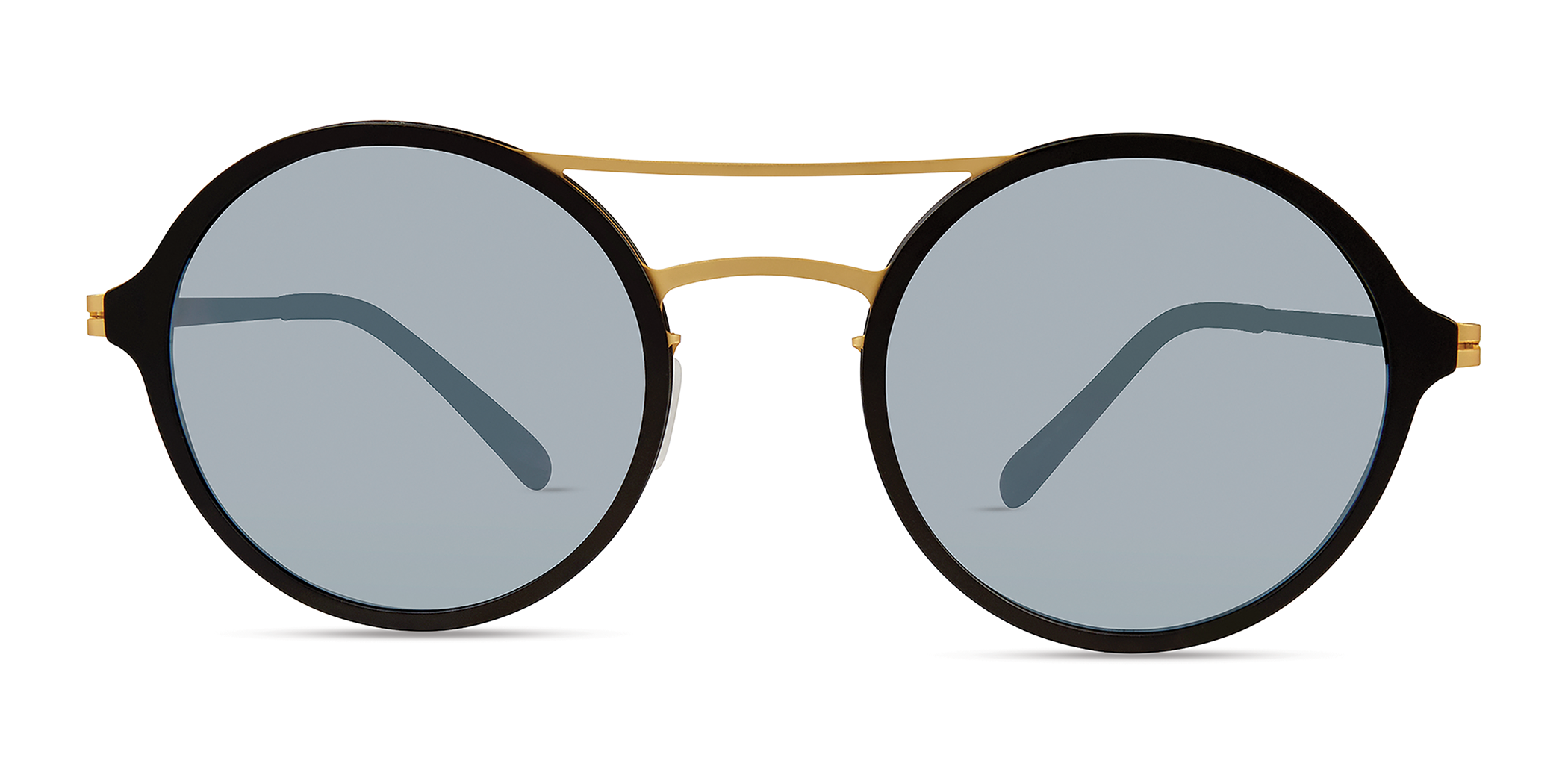 Modo 663 round sunglasses in Black/Gold