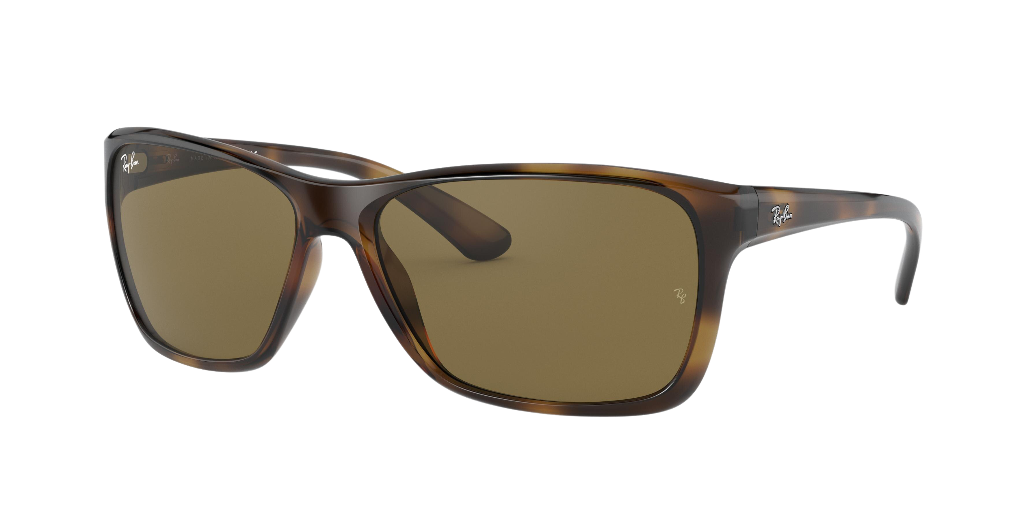 Ray-Ban RB4331F square sunglasses in Havana