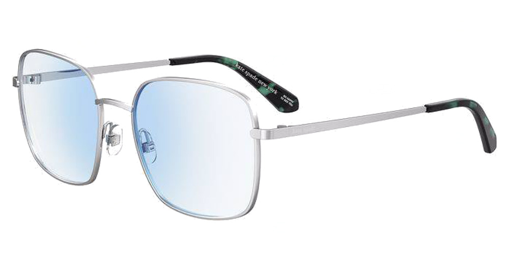 Kate Spade SALOME/BB rectangle eyeglasses in Palladium