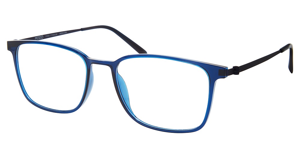 Modo 7023 round eyeglasses in Petrol Blue