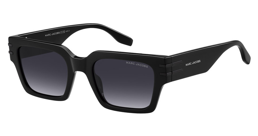 Marc Jacobs MARC 787/S rectangle sunglasses in Black/Dark Grey Shaded