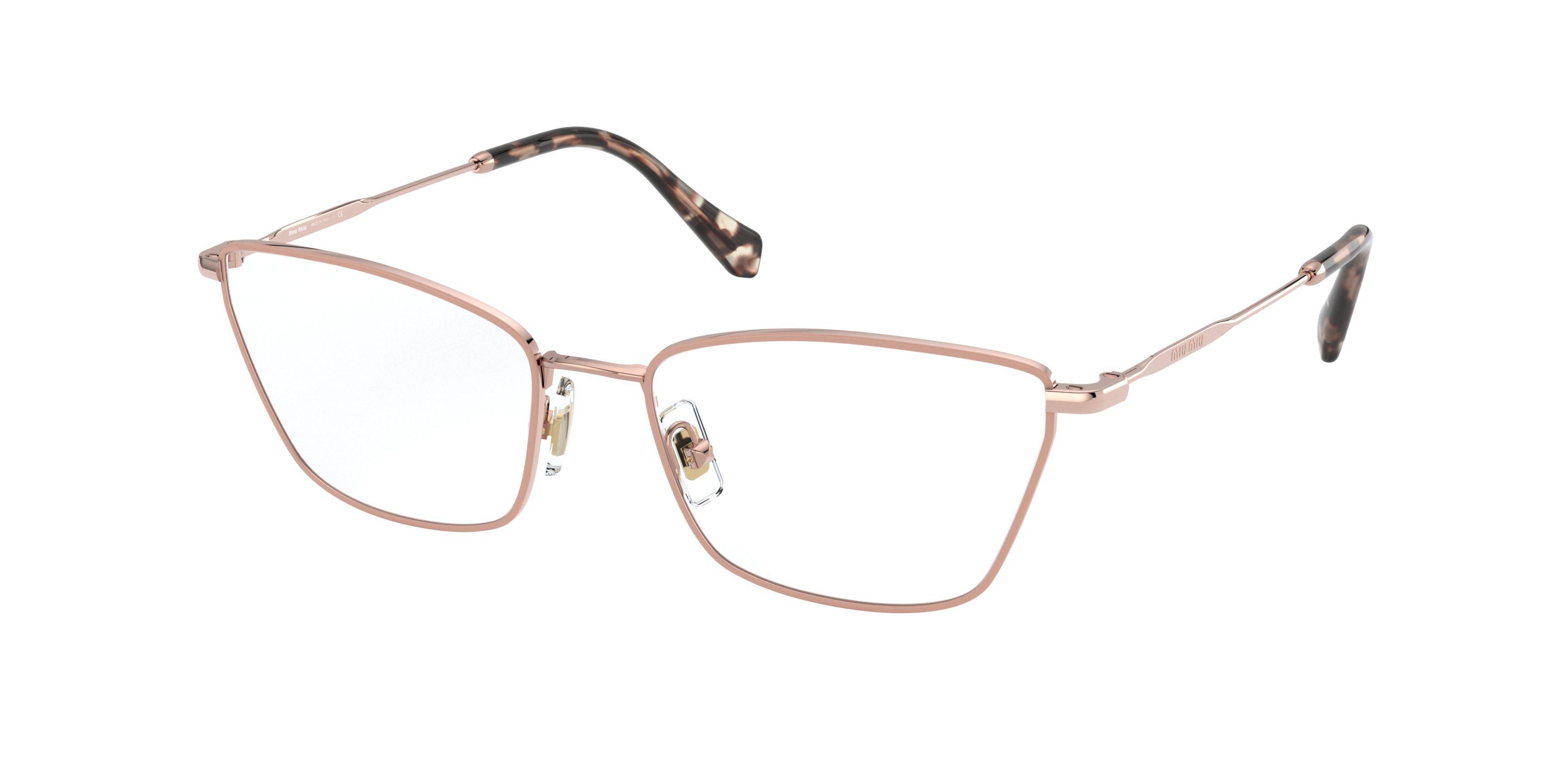 Miu Miu MU 52SV cateye eyeglasses in Pink Gold/Powder