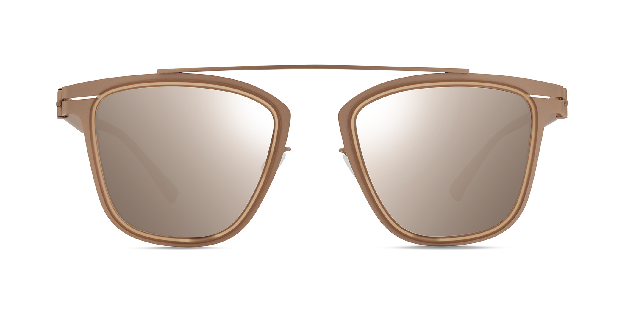 Modo 687 square sunglasses in Nude