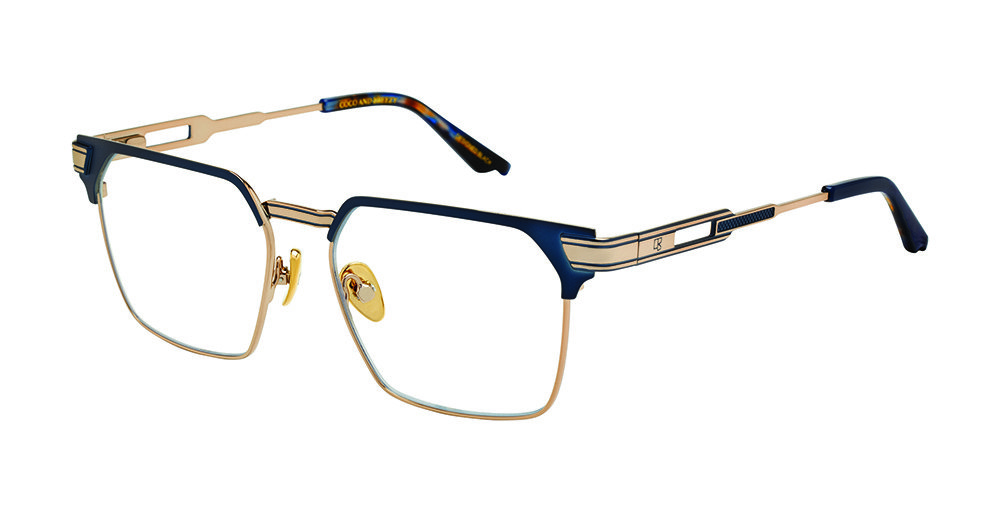 BLUE-TORTOISE- GOLD